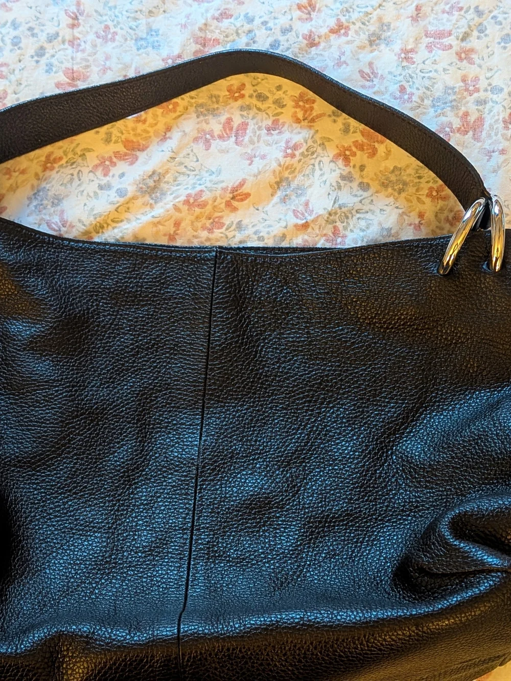 Furla Leather Shoulder Bag with Zipper